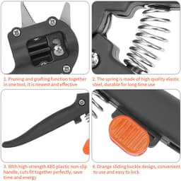 image-Garden Grafting Pruner Set Farming Fruit Tree Pruning Shears Scissor Vaccination Plant Tree Cutting Machine Tape Dropshipping