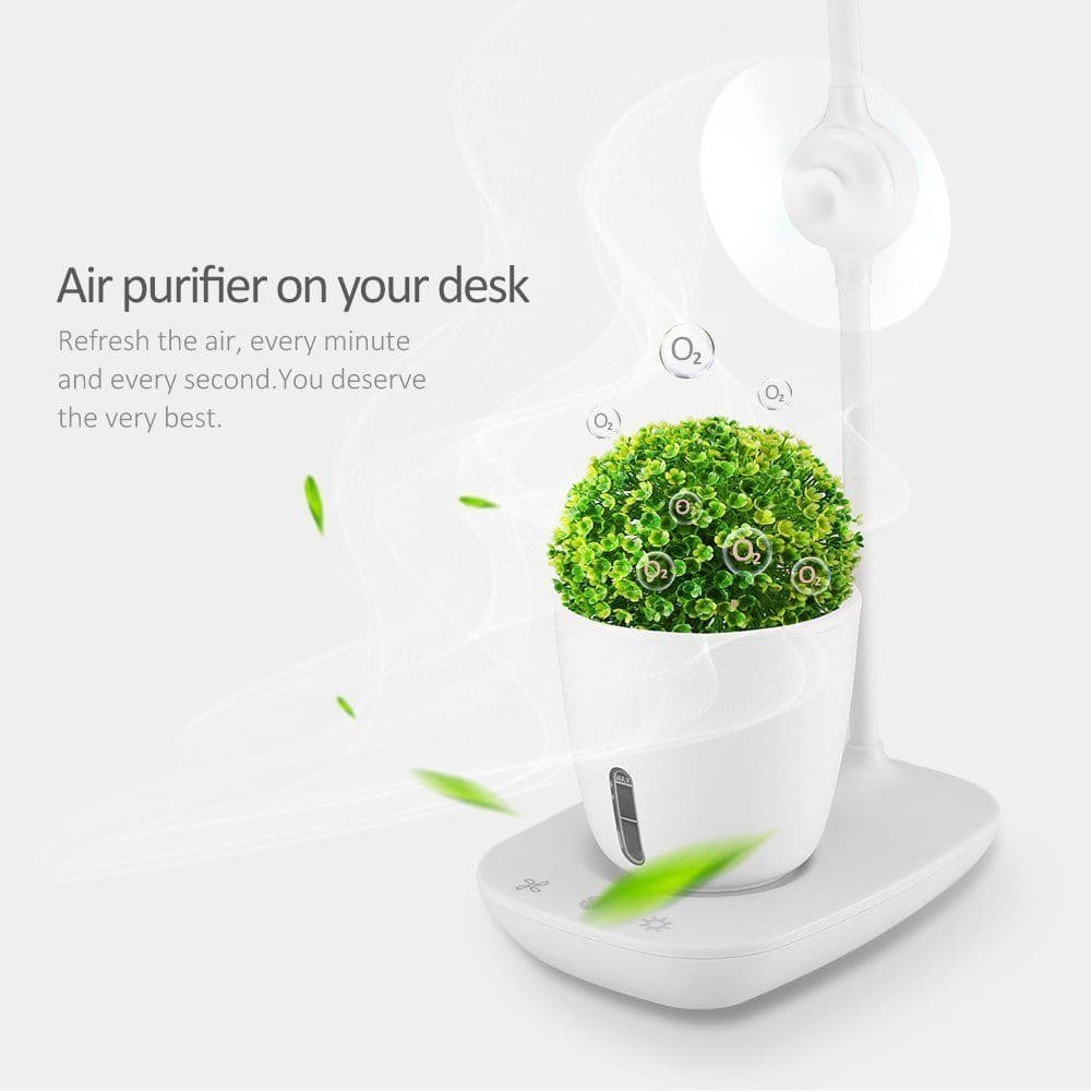image-Intelligent Plant Growth Box with Table Lamp