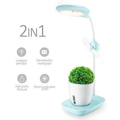 image-Intelligent Plant Growth Box with Table Lamp
