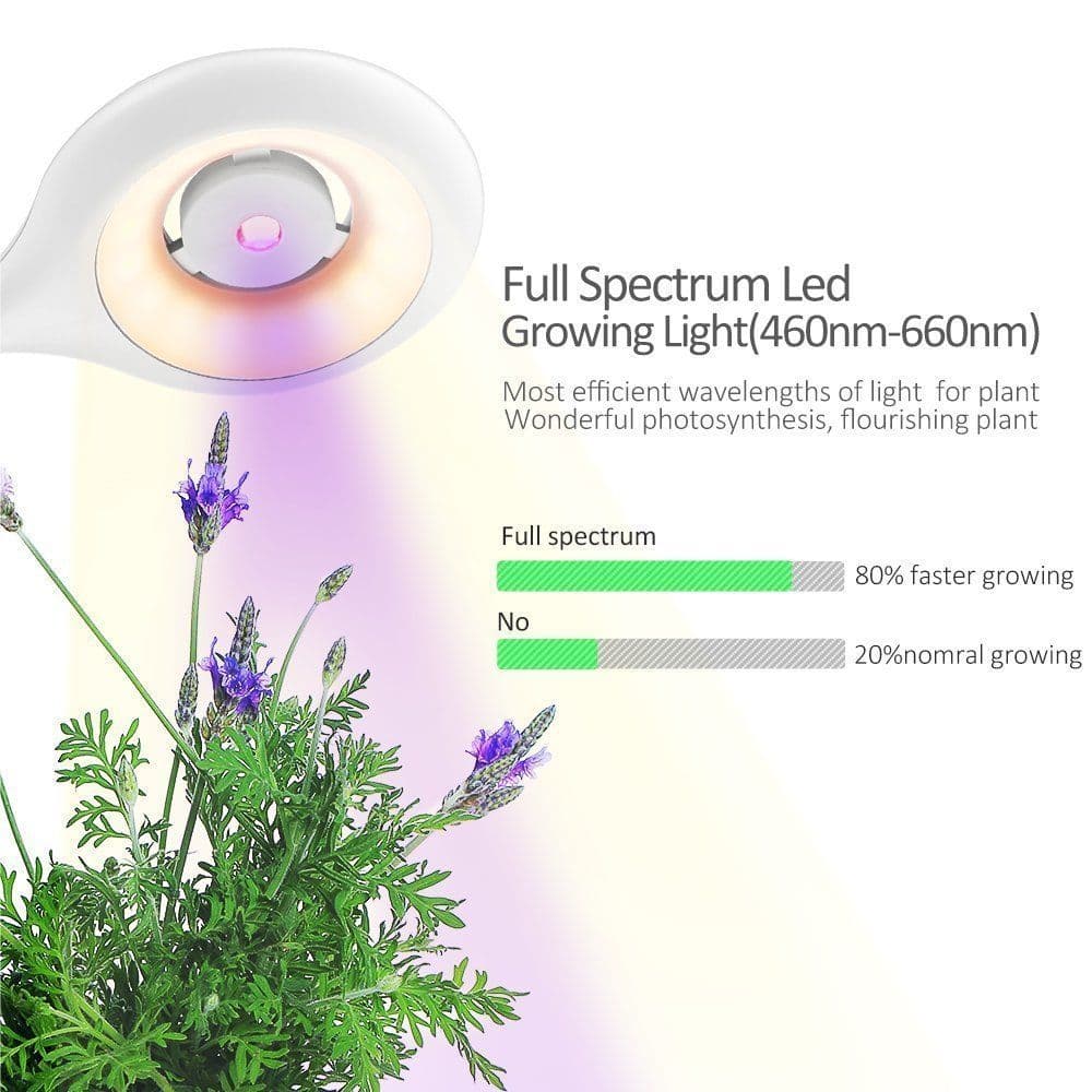 image-Intelligent Plant Growth Box with Table Lamp