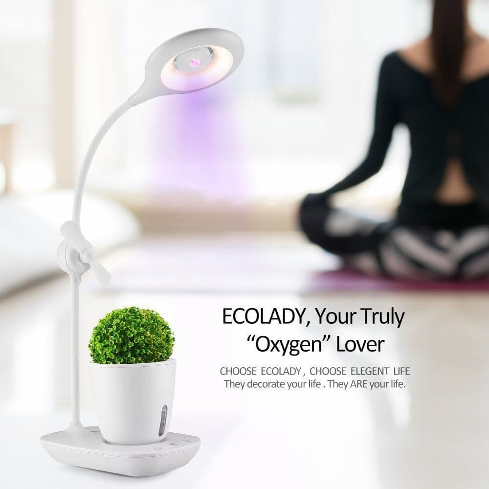 image-Intelligent Plant Growth Box with Table Lamp