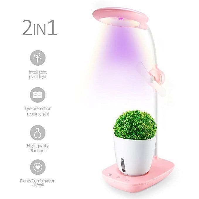 image-Intelligent Plant Growth Box with Table Lamp