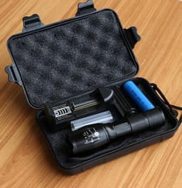 image-led Zoom Flashlight Torch Tactical 5000 Lumens Led High Power Flashlights AAA or 18650 battery kit