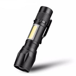 image-Daily carrying mini telescopic COB glare aluminum alloy LED flashlight