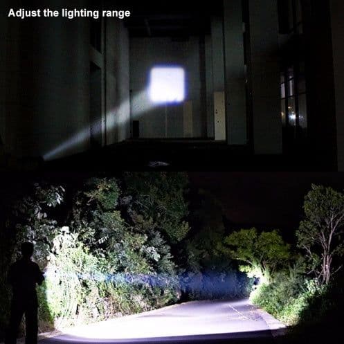 image-Daily carrying mini telescopic COB glare aluminum alloy LED flashlight