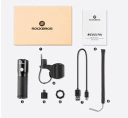 image-Bicycle light night riding rechargeable flashlight