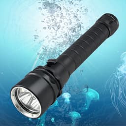 image-Aluminum alloy strong light rechargeable deep-diving flashlight