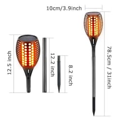 image-Solar lantern courtyard flame torch torch flame flare light outdoor waterproof 96LED landscape lawn lamp