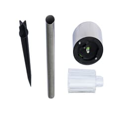 image-Factory wholesale stainless steel solar light lawn lamp LED garden light tube lamp foreign trade cross border explosion