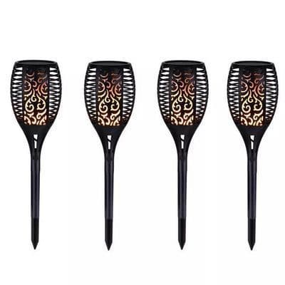 image-LED Solar Flame Flickering Lawn Lamps Led Torch Light Realistic Dancing Flame Light Waterproof Outdoor Garden Decor Flame Lamp