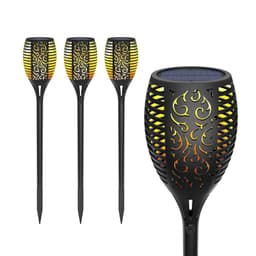 image-LED Solar Flame Flickering Lawn Lamps Led Torch Light Realistic Dancing Flame Light Waterproof Outdoor Garden Decor Flame Lamp