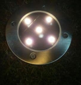 image-Stainless steel outdoor waterproof square floor lamp 5LED landscape garden lights