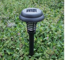 image-Solar Led Rechargeable Anti-Mosquito Lamp Electronic Fly Bug Zapper Insect Pest Uv Trap Outdoor Garden Lawn Lamp