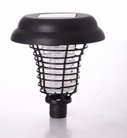 image-Solar Led Rechargeable Anti-Mosquito Lamp Electronic Fly Bug Zapper Insect Pest Uv Trap Outdoor Garden Lawn Lamp