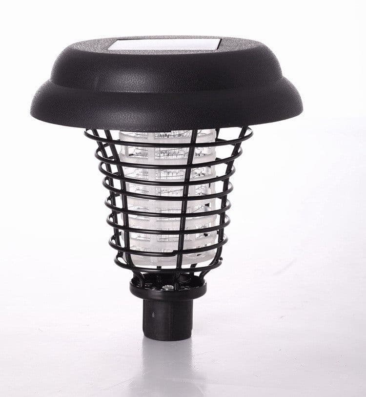 image-Solar Led Rechargeable Anti-Mosquito Lamp Electronic Fly Bug Zapper Insect Pest Uv Trap Outdoor Garden Lawn Lamp