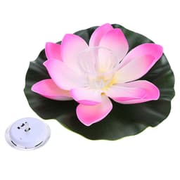 image-Floating water solar lantern LED lotus wishing lamp colorful floating water lamp pool decorative lamp