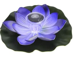 image-Floating water solar lantern LED lotus wishing lamp colorful floating water lamp pool decorative lamp