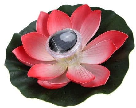 image-Floating water solar lantern LED lotus wishing lamp colorful floating water lamp pool decorative lamp