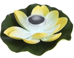 image-Floating water solar lantern LED lotus wishing lamp colorful floating water lamp pool decorative lamp