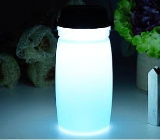 image-Tanbaby Portable Solar Silicone Lantern Bottle Light USB Rechargeable LED Night Light Outdoor Waterproof Camping Hiking Lamp