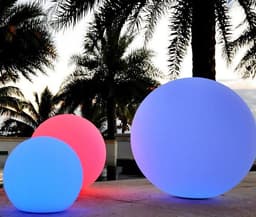 image-Luminous Ball Lamp Outdoor Colorful Waterproof Decorative Ball Lamp