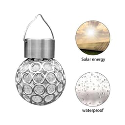 image-Solar-Powered LED Crystal Ball