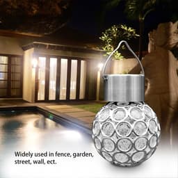 image-Solar-Powered LED Crystal Ball