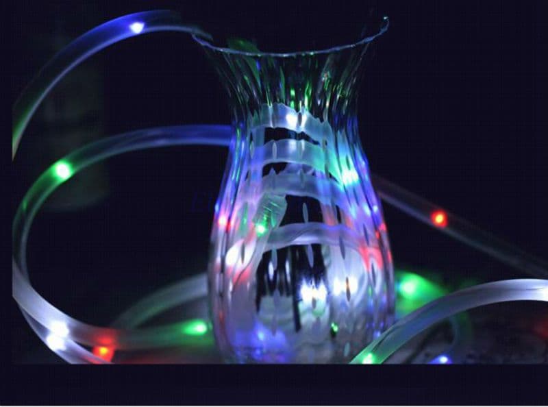 image-Solar tube lamp string LED copper wire