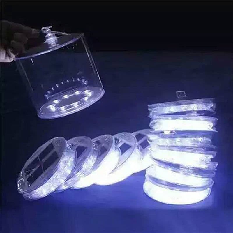 image-Inflatable Solar Light LED Solar Powered Foldable Light Outdoor Garden Yard Emergency Solar Road Lamp
