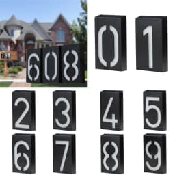 image-Solar Powered House Number