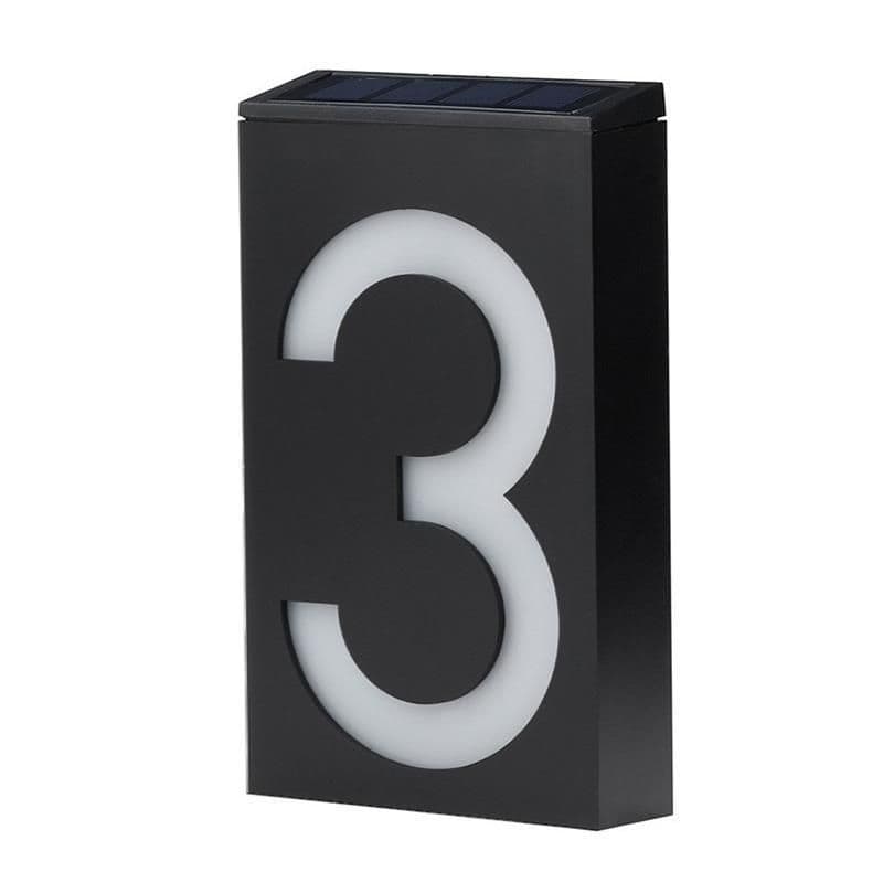 image-Solar Powered House Number