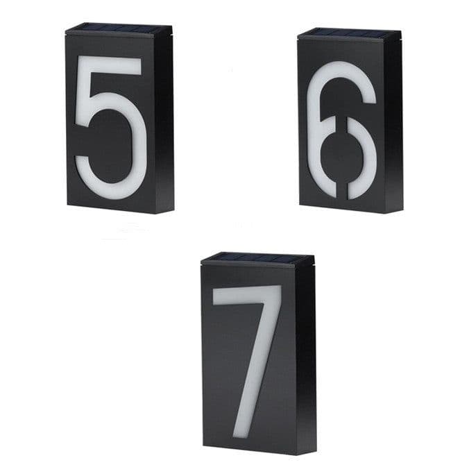 image-Solar Powered House Number