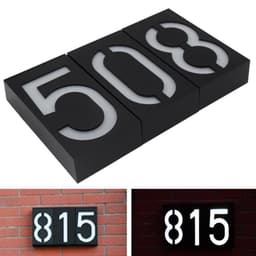 image-Solar Powered House Number