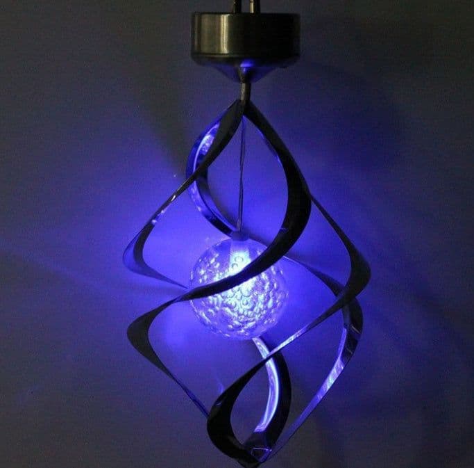 image-LED Color Changing Solar Wind Chime Light