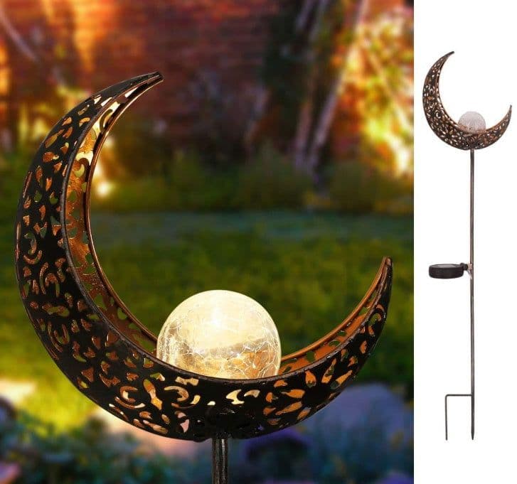 image-LED Solar Flame Light Metal LED Garden Light Flame Effect Lamp Waterproof Outdoor Lights Landscape Lights Solar Decorative Light