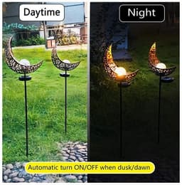 image-LED Solar Flame Light Metal LED Garden Light Flame Effect Lamp Waterproof Outdoor Lights Landscape Lights Solar Decorative Light