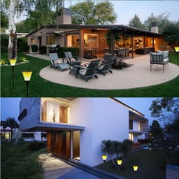 image-Flame torch outdoor induction wall light