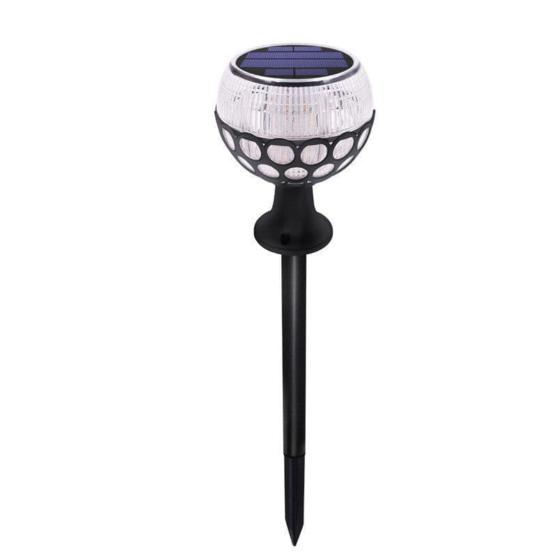 image-Spherical flame column solar lamp