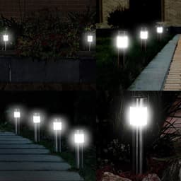 image-Solar cylindrical lawn light