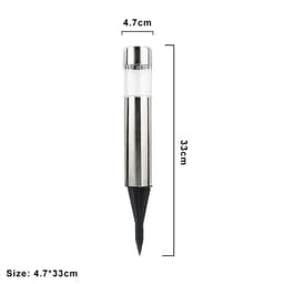 image-Solar cylindrical lawn light