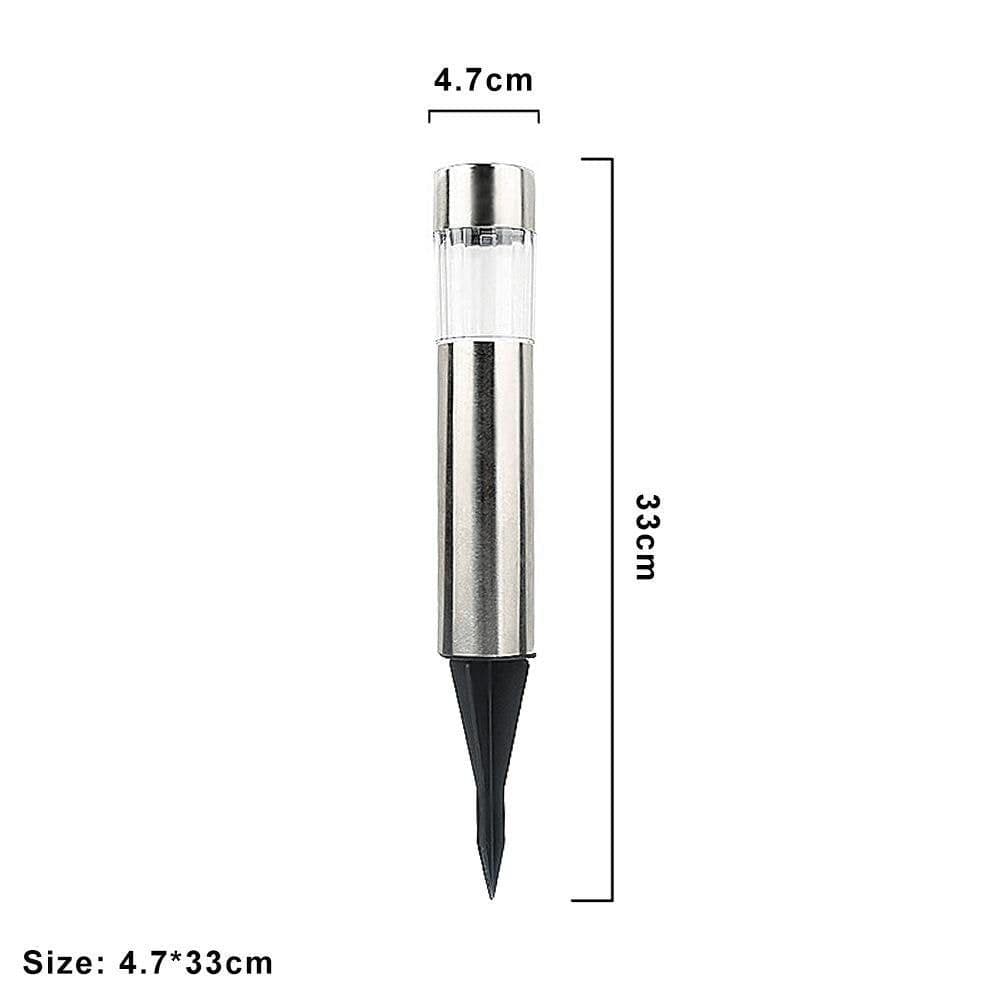 image-Solar cylindrical lawn light