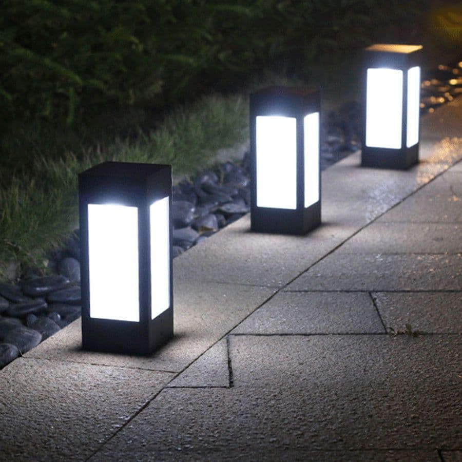 image-Solar garden lights, landscape lawn wall headlights, waterproof garden lights, plug-in lights