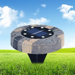 image-Imitation stone solar light outdoor garden lawn light