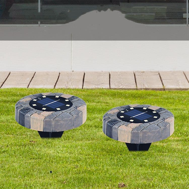 image-Imitation stone solar light outdoor garden lawn light