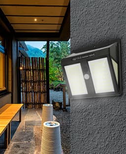 image-Light Control Waterproof Solar Wall Light