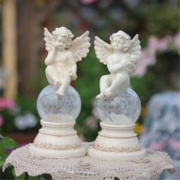 image-Garden balcony angel solar light