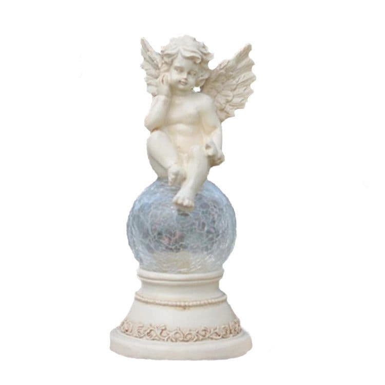 image-Garden balcony angel solar light
