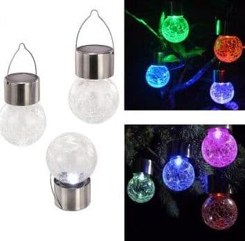 image-Solar cracked glass pendant light