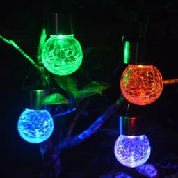 image-Solar cracked glass pendant light