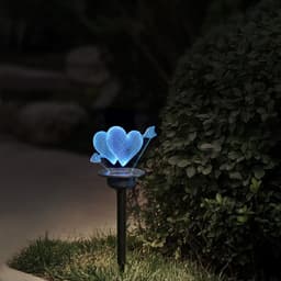 image-Waterproof Solar Acrylic Lawn Light